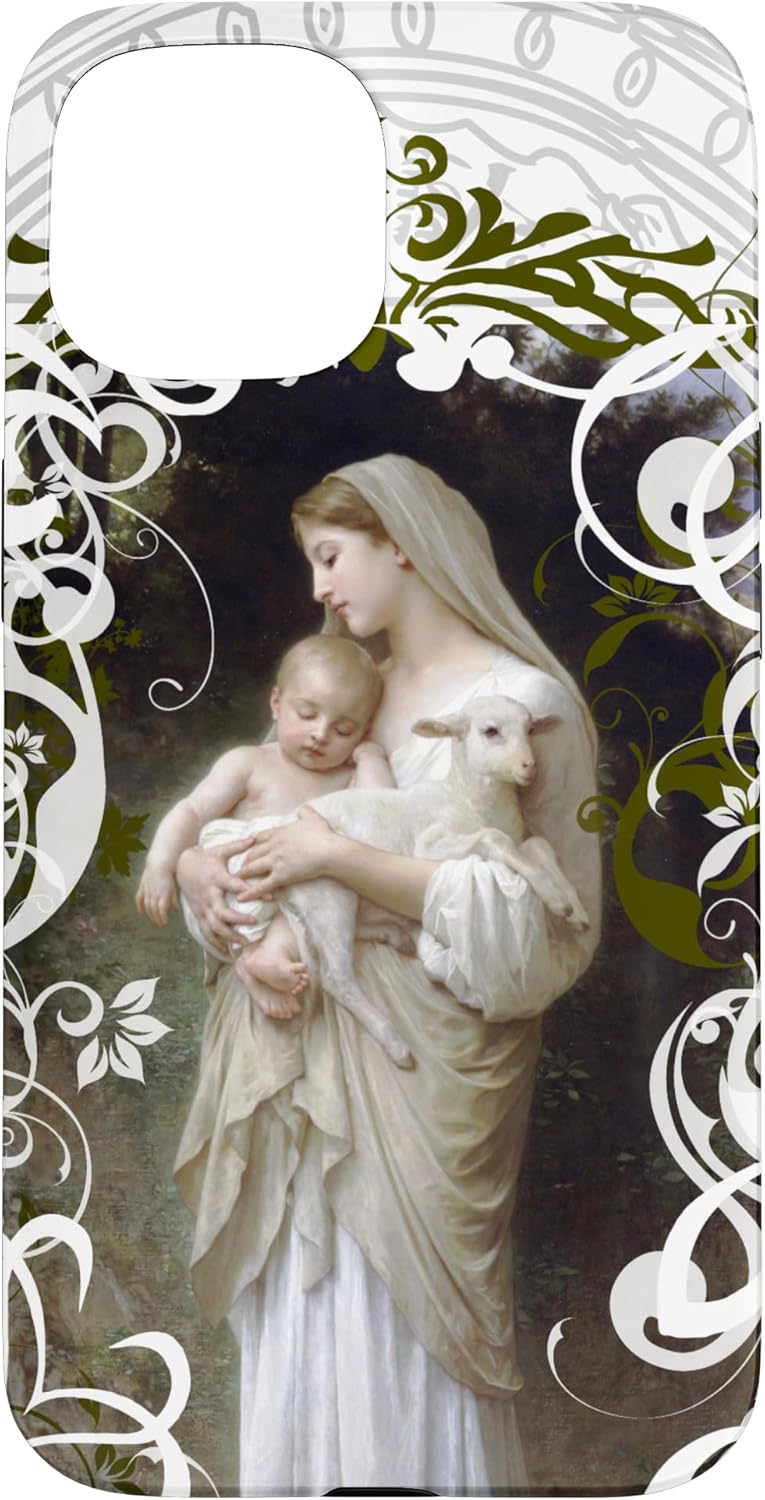 iPhone SE (2020) / 7 / 8 Innocence Bouguereau Art Catholic Mary and Baby Jesus Lamb Case