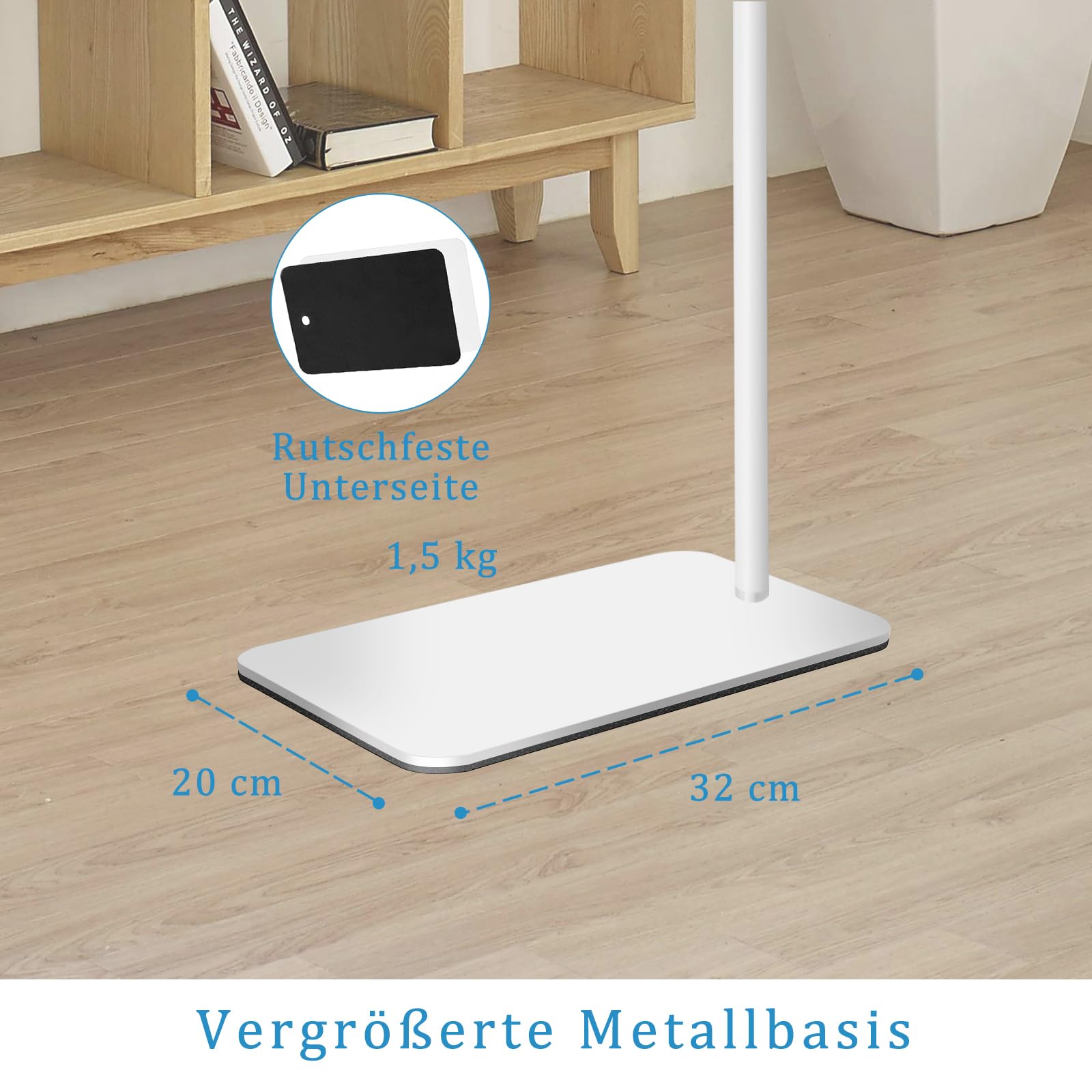 Babyphone Halterung 170 cm Höhenverstellbar Ständer kompatibel mit Nanit, Owlet, Infant Optics DXR-8 Pro, VTech, Vava, Eufy & Allen Baby Kamera mit 1/4" Gewinde