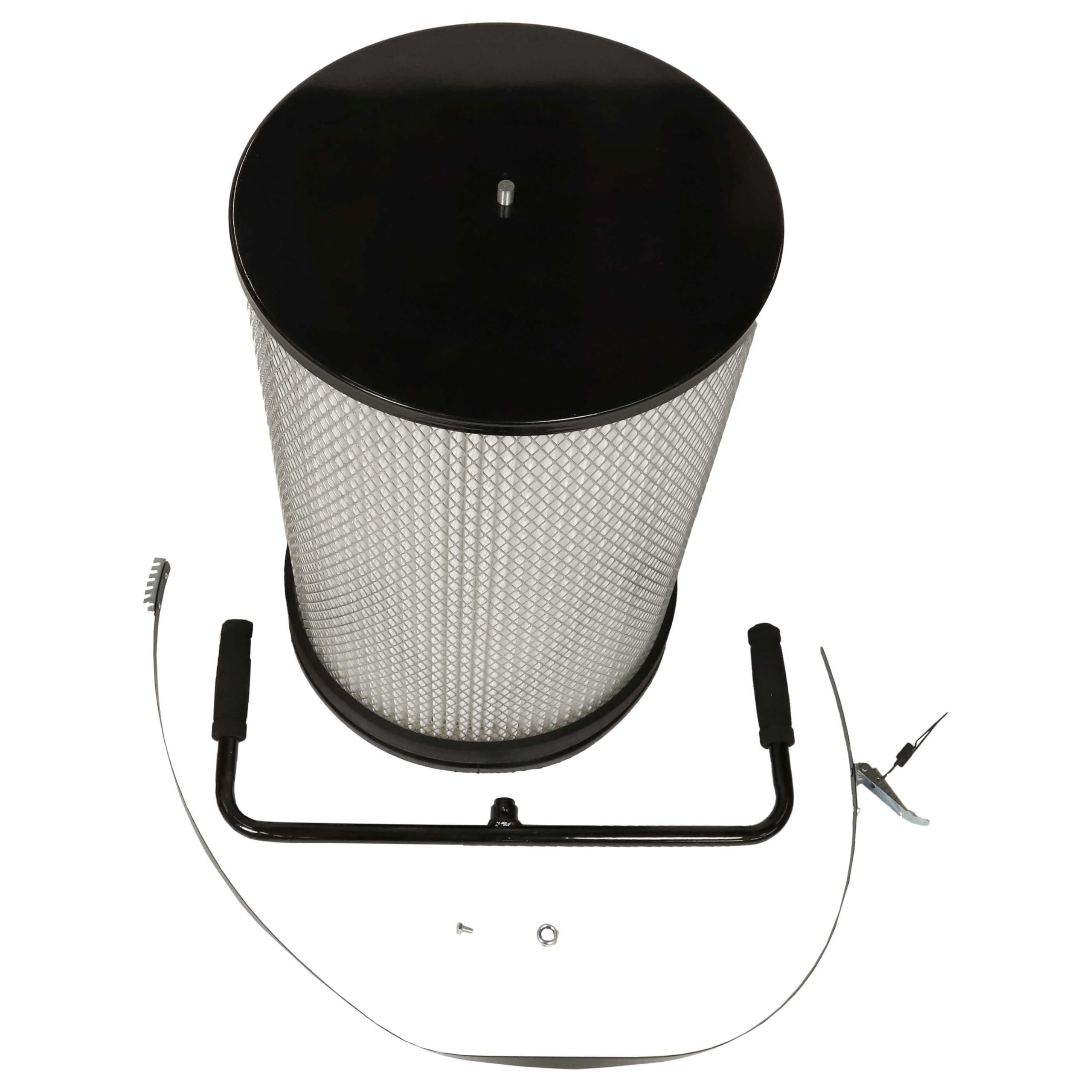 vhbw Filtro de polvo fino reemplaza BAMATO CF2 para sistema de extracción - Cartucho de filtro de polvo fino con cepillo de limpieza