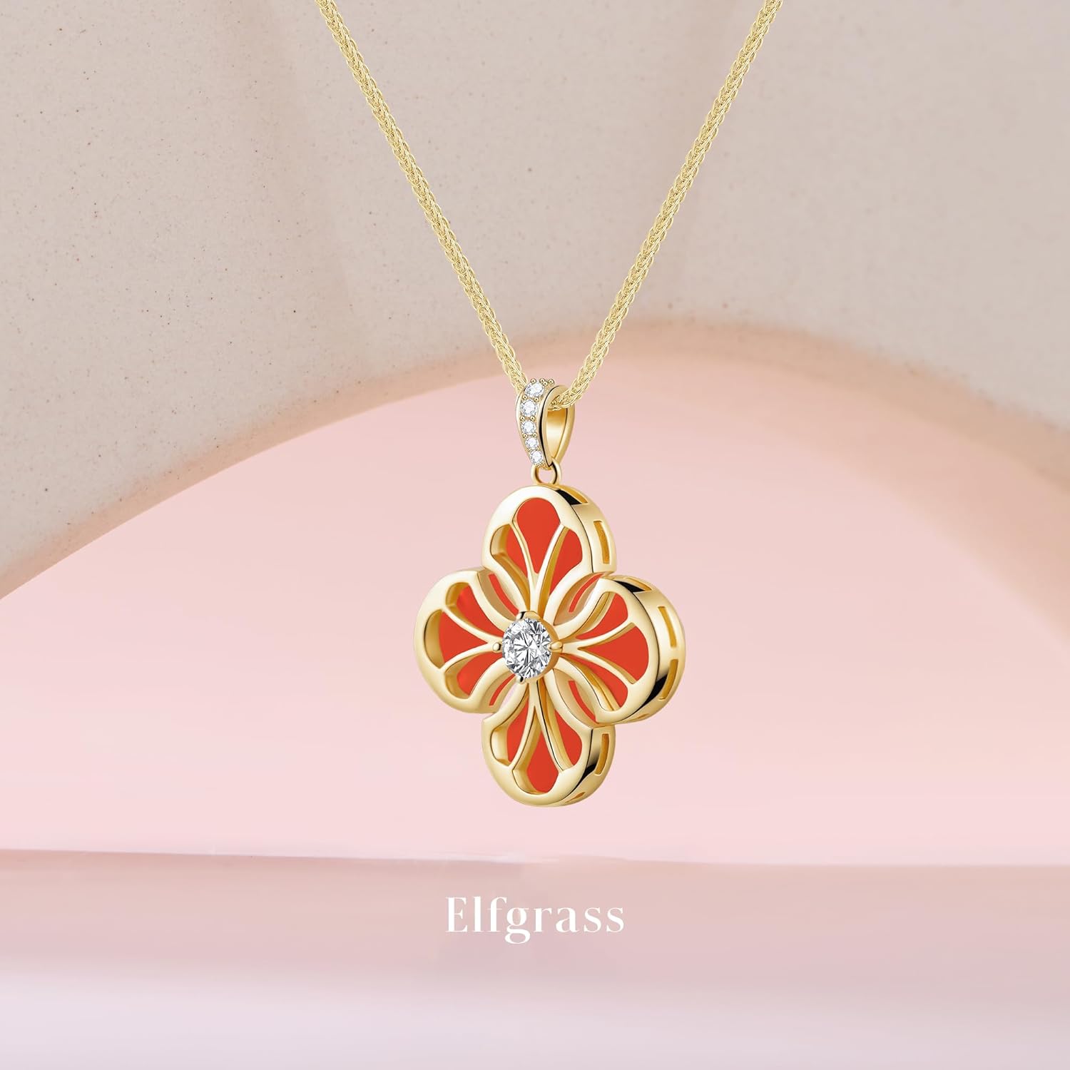 925 Sterling Silver Platinum Plated Four Leaf Clover Necklace for Women Mother of Pearl Pendant with CZ Dainty Fashion Jewelry Gift for Wife, Mom, Daughter or Girlfriend - Image 6