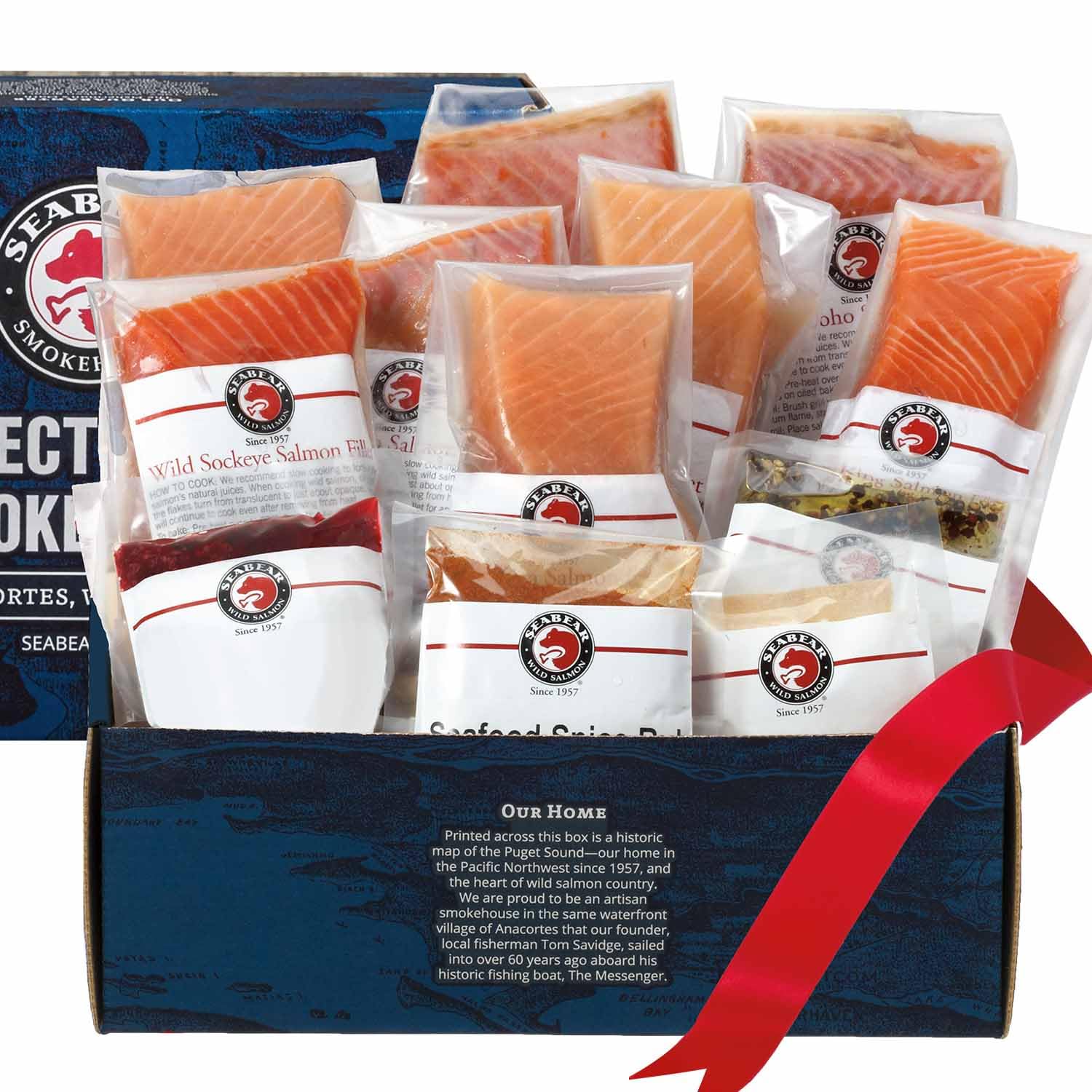 Wild Salmon Dinner Fillet Variety Pack, 6 oz (8 Fillets)