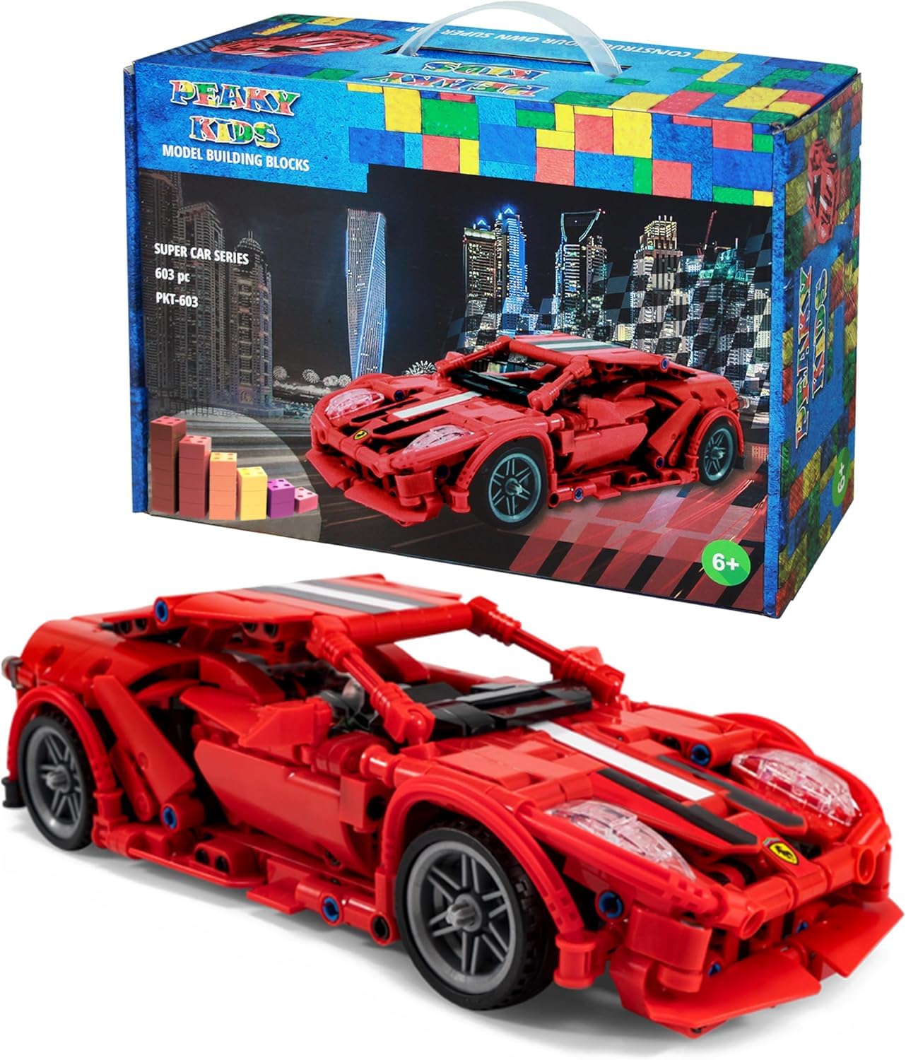Transformer Model Building Blocks Super Car Collectible Building Blocks Bricks Set 3D Optimus Prime Construction Learning & Educational Stem Toy Engineering Kit Eid Gift Toys for Boy