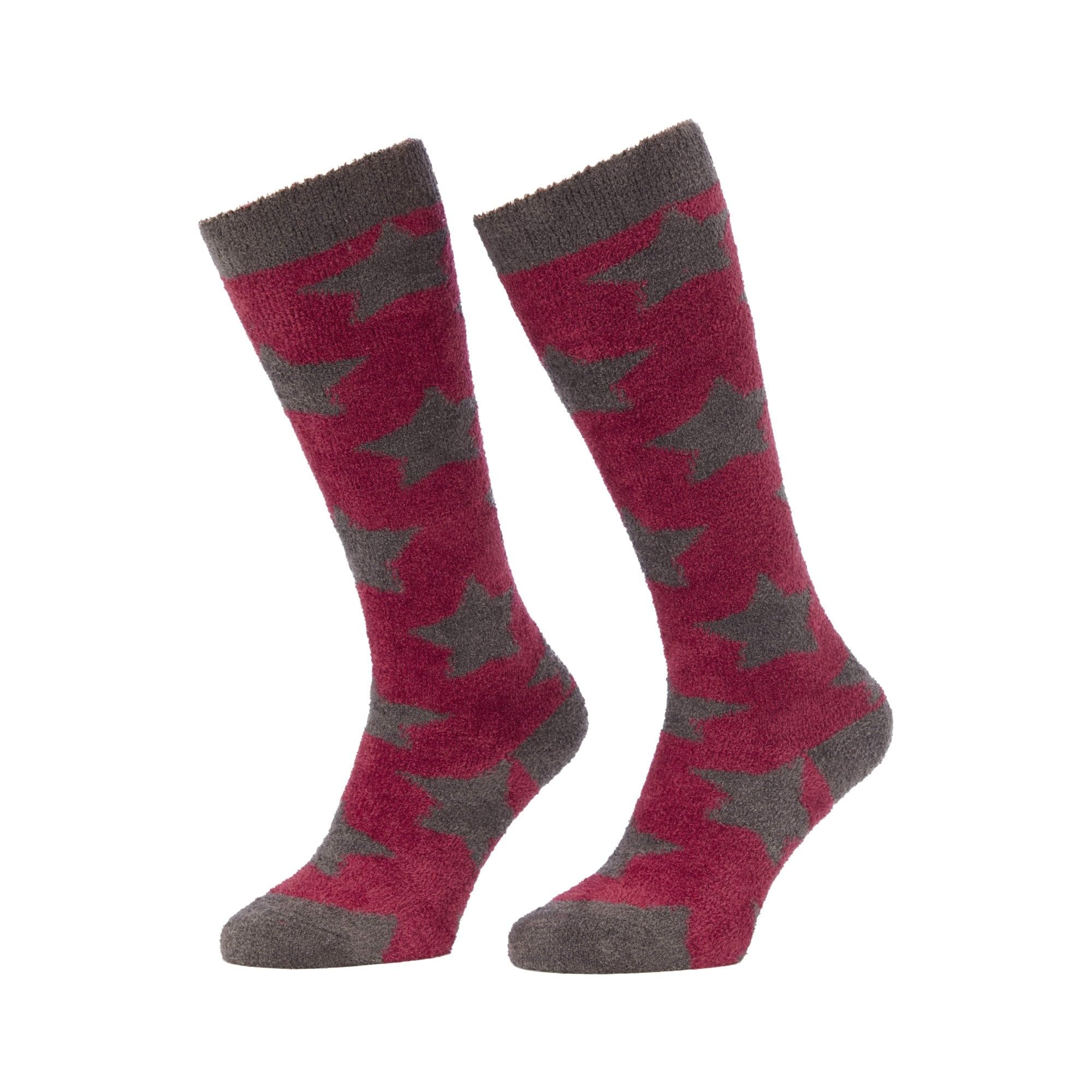 LeMieux Sasha Star Childrens Fluffies Socks - Ember