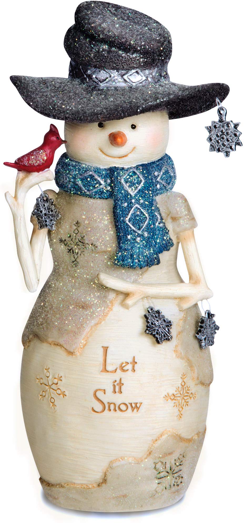 Pavilion Gift Company Multicolor 81126 Let It Snow Snowman Figurine, 6"