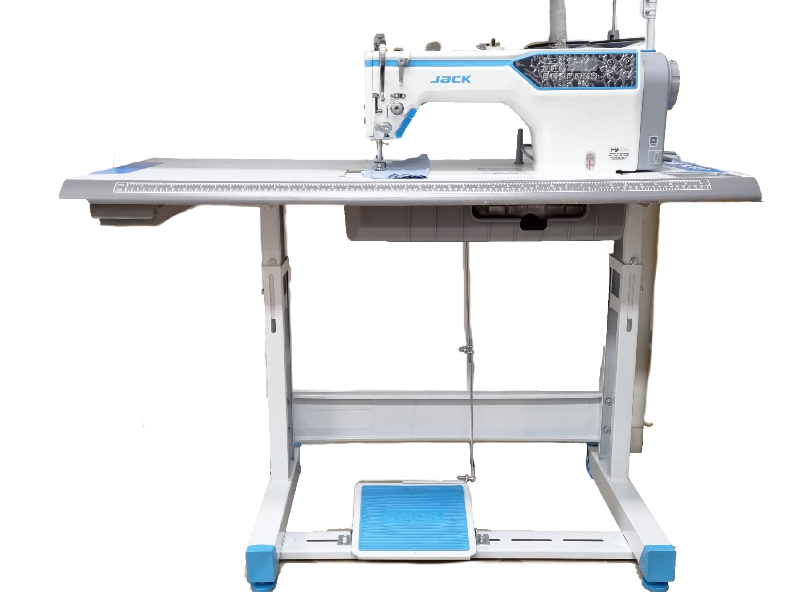 Jack A7 - Macchina da Cucire Avanzata con Regolazione Digitale di Punto e Tessuto, Taglio Filo Automatico e Funzionamento Silenzioso - Perfetta per Progetti di Sartoria e Design di Alta Qualità