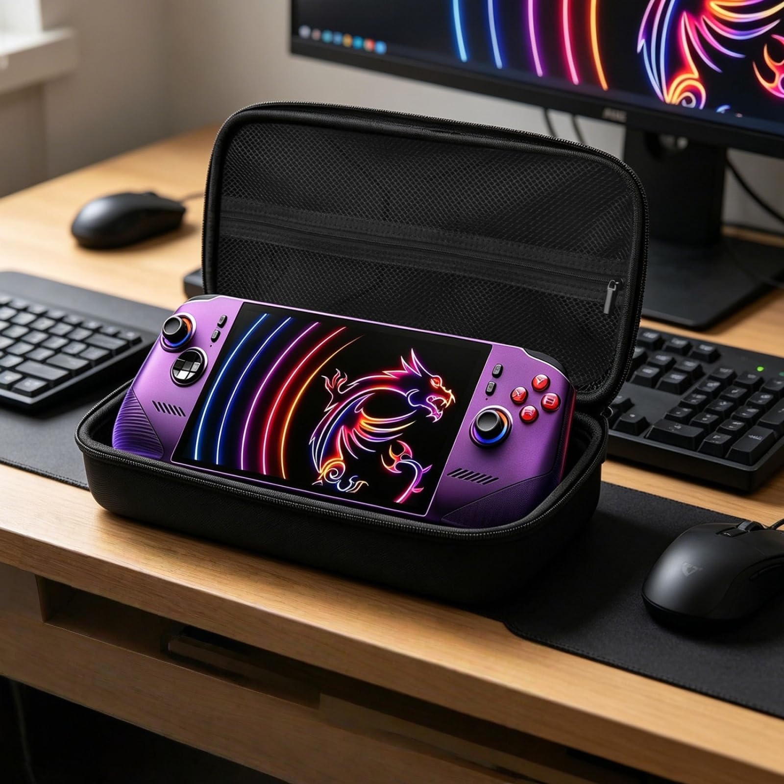 Générique Housse de Transport et de Rangement Rigide Antichoc pour Claw 8 EX AI+ Console de Jeux Portable