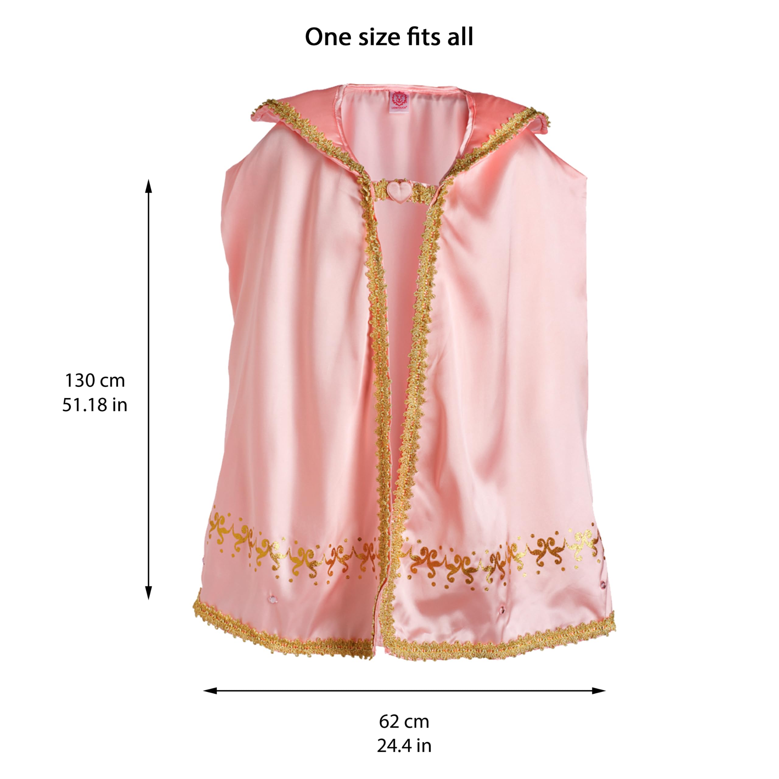 Liontouch - Queen Rosa Cape For Girls, Pink - Image 2
