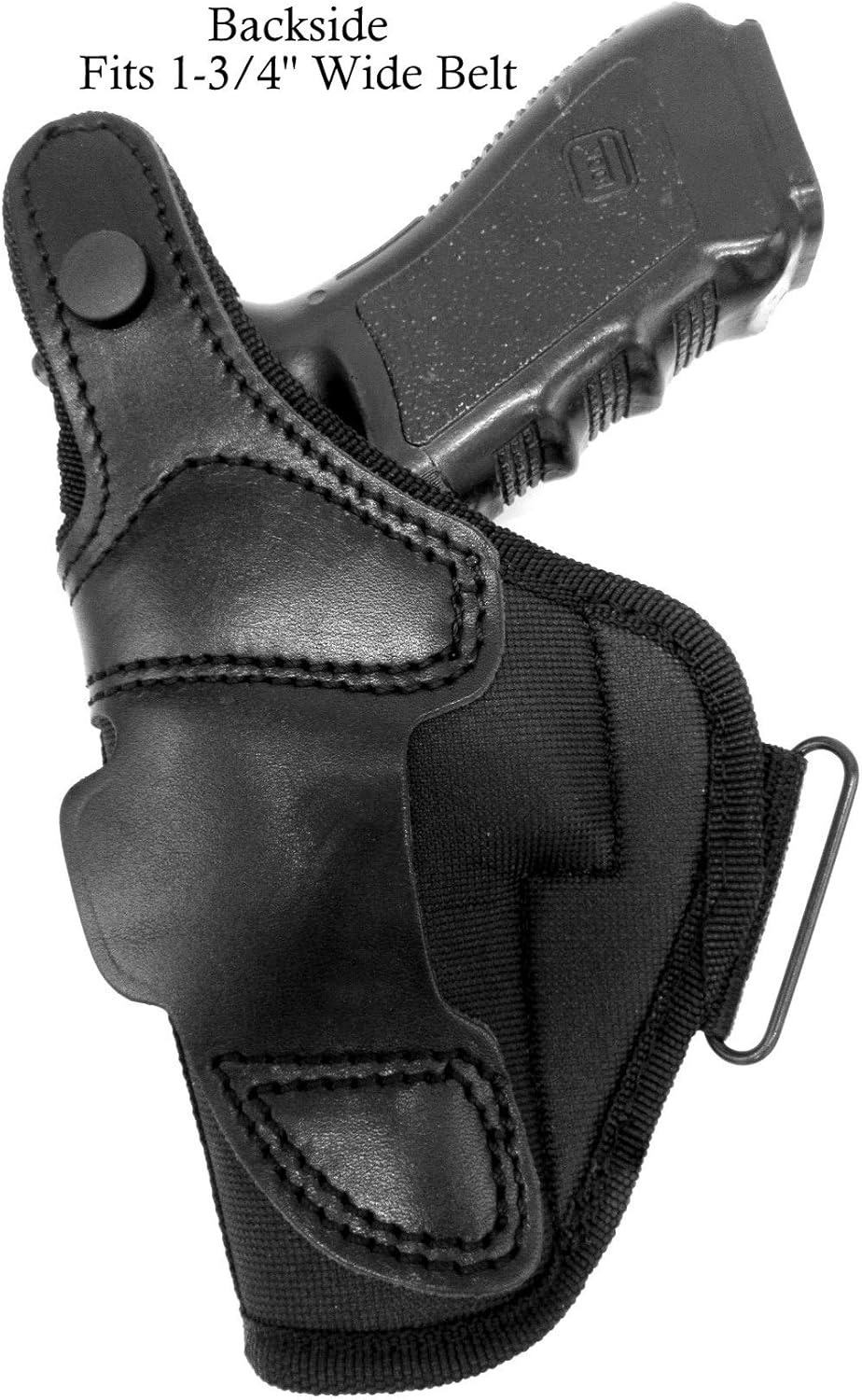 CEBECI for Glock 19 19x 23 32 45 Right Hand Inside Outside Pants Thumb Break D-Ring Gun Holster