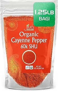 Jiva Organics Cayenne Pepper Powder Ground Chilli Pepper 1.25 LB Bag 60K...
