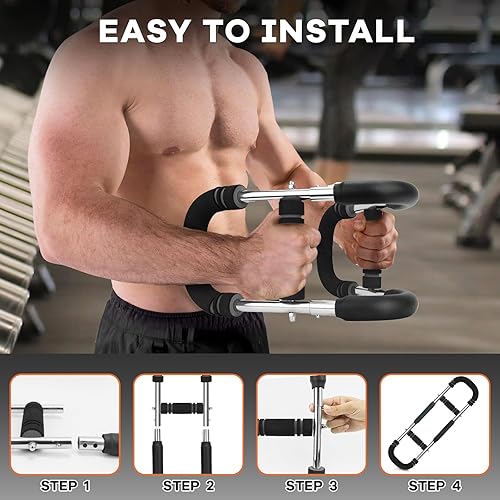 Miniatura 9 de Twister Arm Trainer, 20-120 lb Adjustable Chest Workout Equipment, Gifts for Men Women, Forearm Strengthener Arm Exercise Equipment Ideas Gifts for