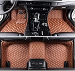 Custom Car Foot Mats - All Weather, Waterproof, Anti-Slip Personalized Car Mat Perfect for Car, Truck, SUV (Black Red)