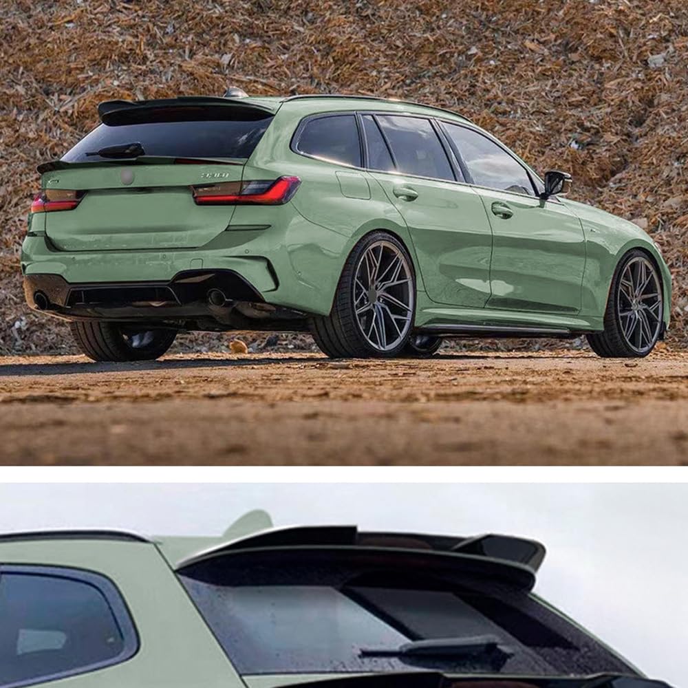 Alerón de Techo (Tapa de Spoiler) Compatible con BMW Serie 3 G21 Touring 2019- (ABS Negro Brillante)