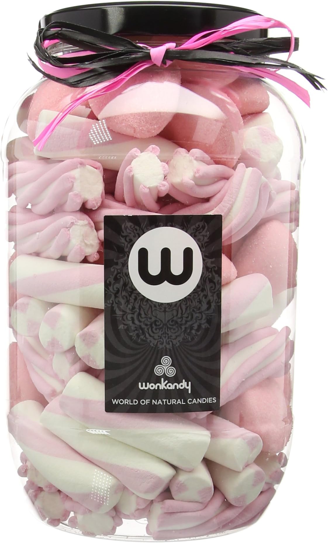 Wonkandy Pink Marshmallow Sweets Jar 680 g