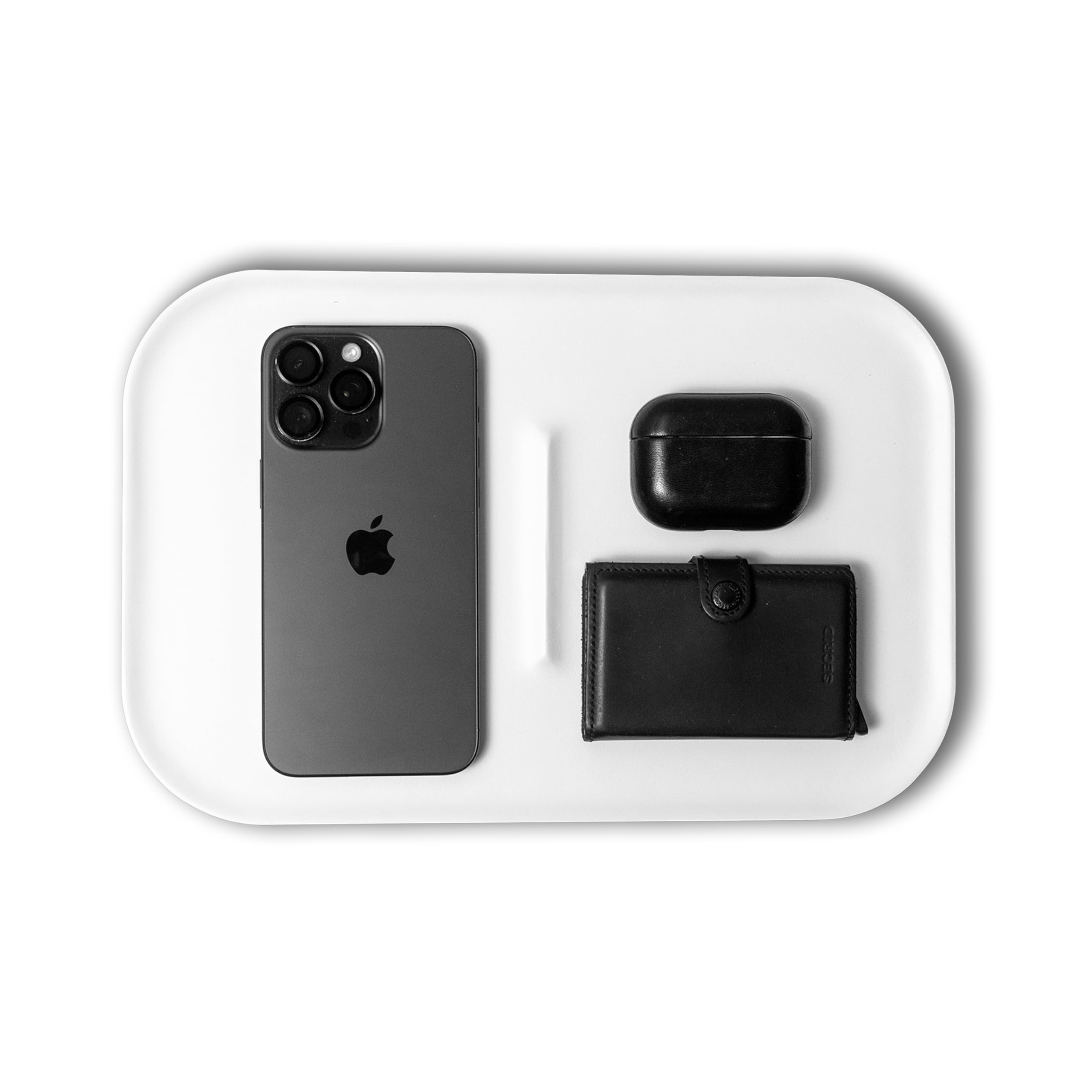 Raico White Catchall Tray Wood Valet Tray For Desk Edc Organiser Valet Minimal Dump