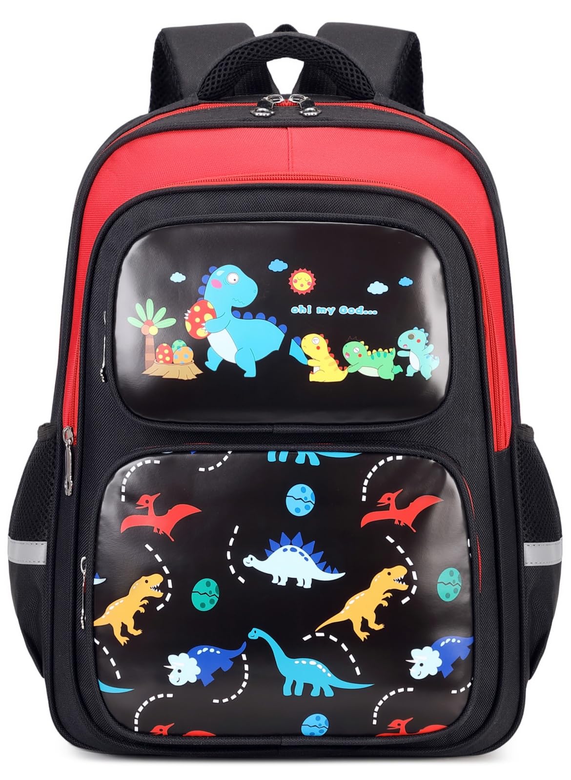 Dsoplvn Toddler Backpack for Boys, 17 Inch Kids Dinosaur Backpack for Children Teens Waterproof School Travel Backpacks