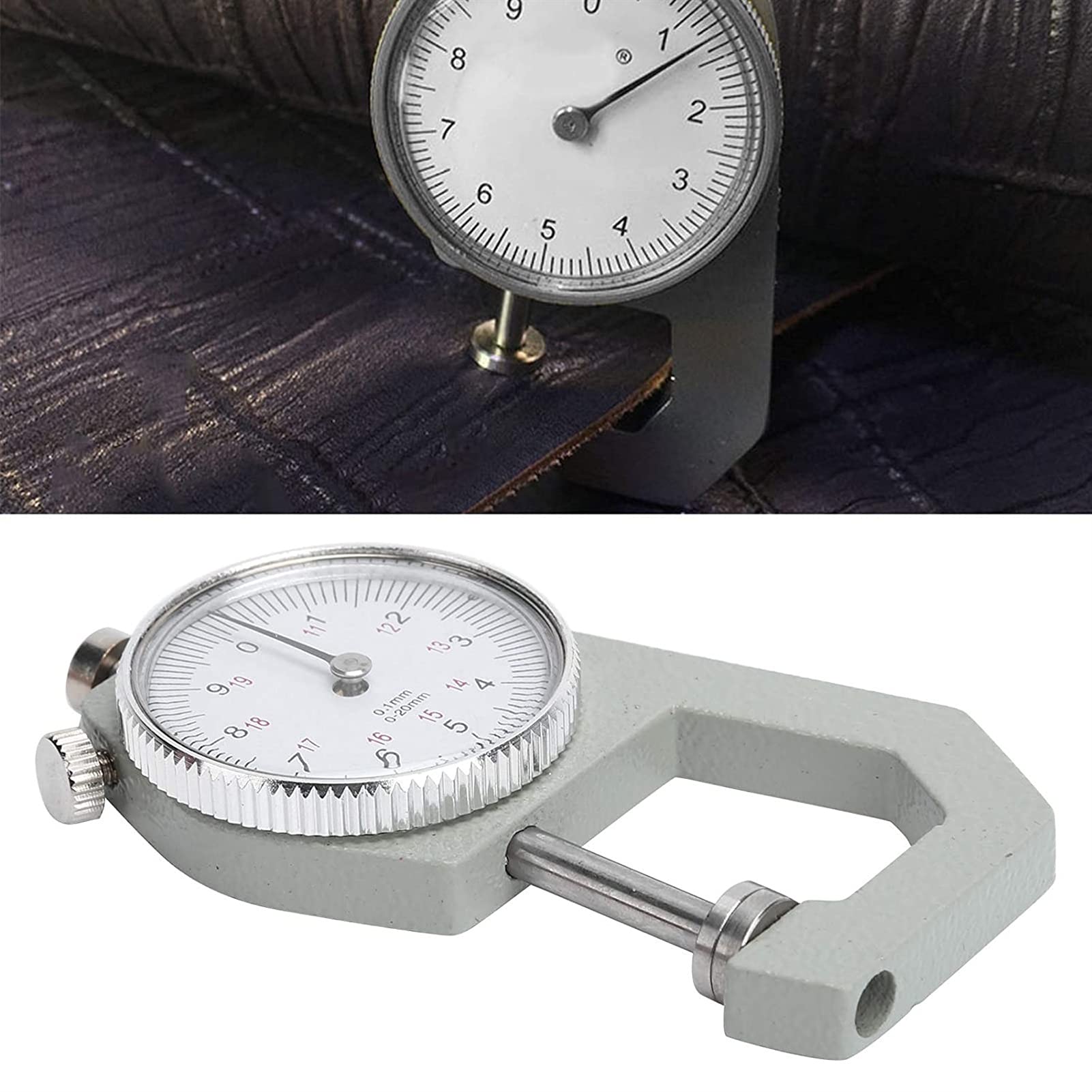 WDX- Calibro in pelle, 0? 20 millimetri di spessore del calibro di spessore accurato calibro di spessore oz for gioielli gioielli orologio di carta orologio digitale spessori di spessore del calibro i