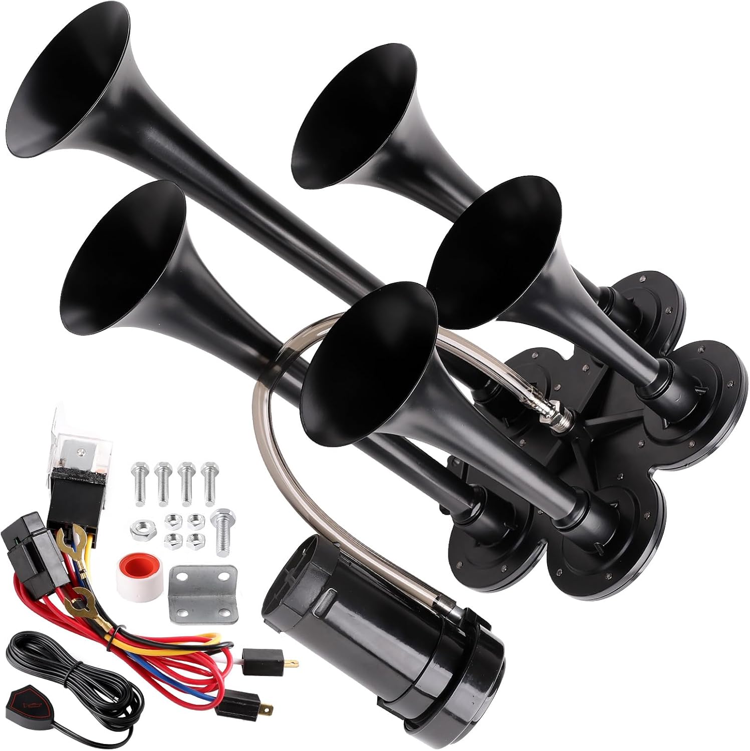 Train horn kit with compressor, 12V, 150dB