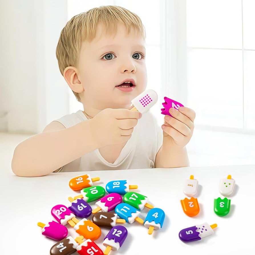 Amazon | Odoorgames 1～20の数字のアイスキャンディー – 3～5歳