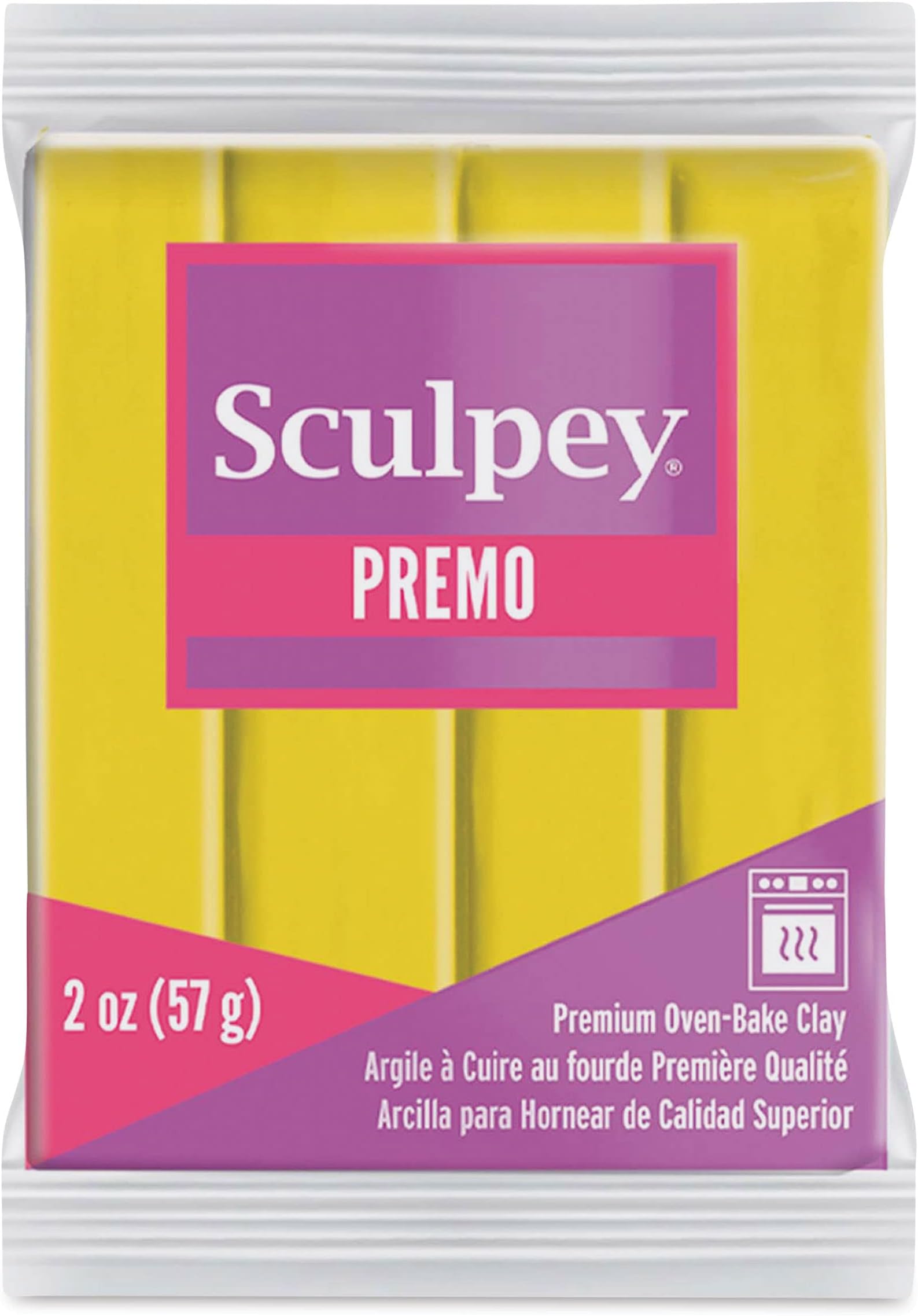 Sculpey Premo 2oz CADMIUM YELLOW 5572
