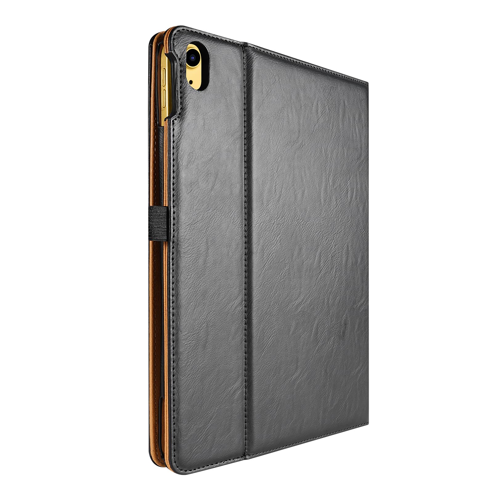 Custodia Cover per iPad (A16) 11 Generazione 11 Pollici 2025/iPad 10 Generazione 2022 iPad 10,9 con portapenne, Cover Tablet Sottile con Retro in Morbido TPU con Auto Svegliati/Sonno, Giallo