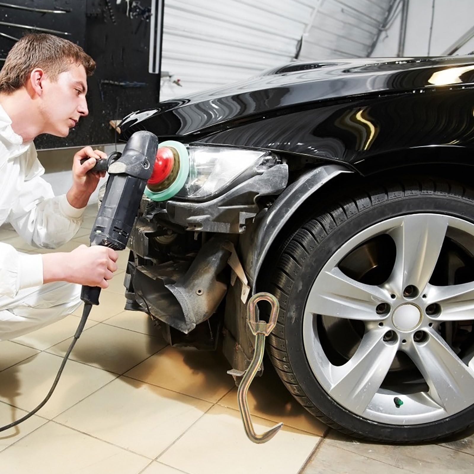 Cabilock Outil de Débosselage Automobile Mini Triangulaire Pince de Fabrication Tôlerie Kit Extracteur de Bosses Acier Solide Taille Compacte Équipement Professionnel pour Réparation
