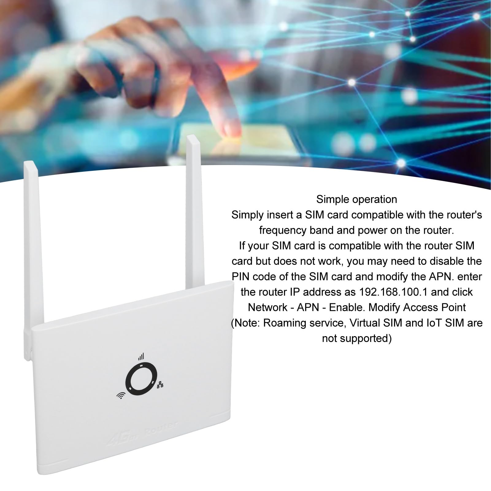 Router Komórkowy, Przenośny 4G Odblokowany Podróżny WiFi MiFI, Mobilny Hotspot o Szybkości 150 Mb/s, Połączenie z Maksymalnie 20 Urządzeniami, Bateria 2100 MAh do (Standardowa