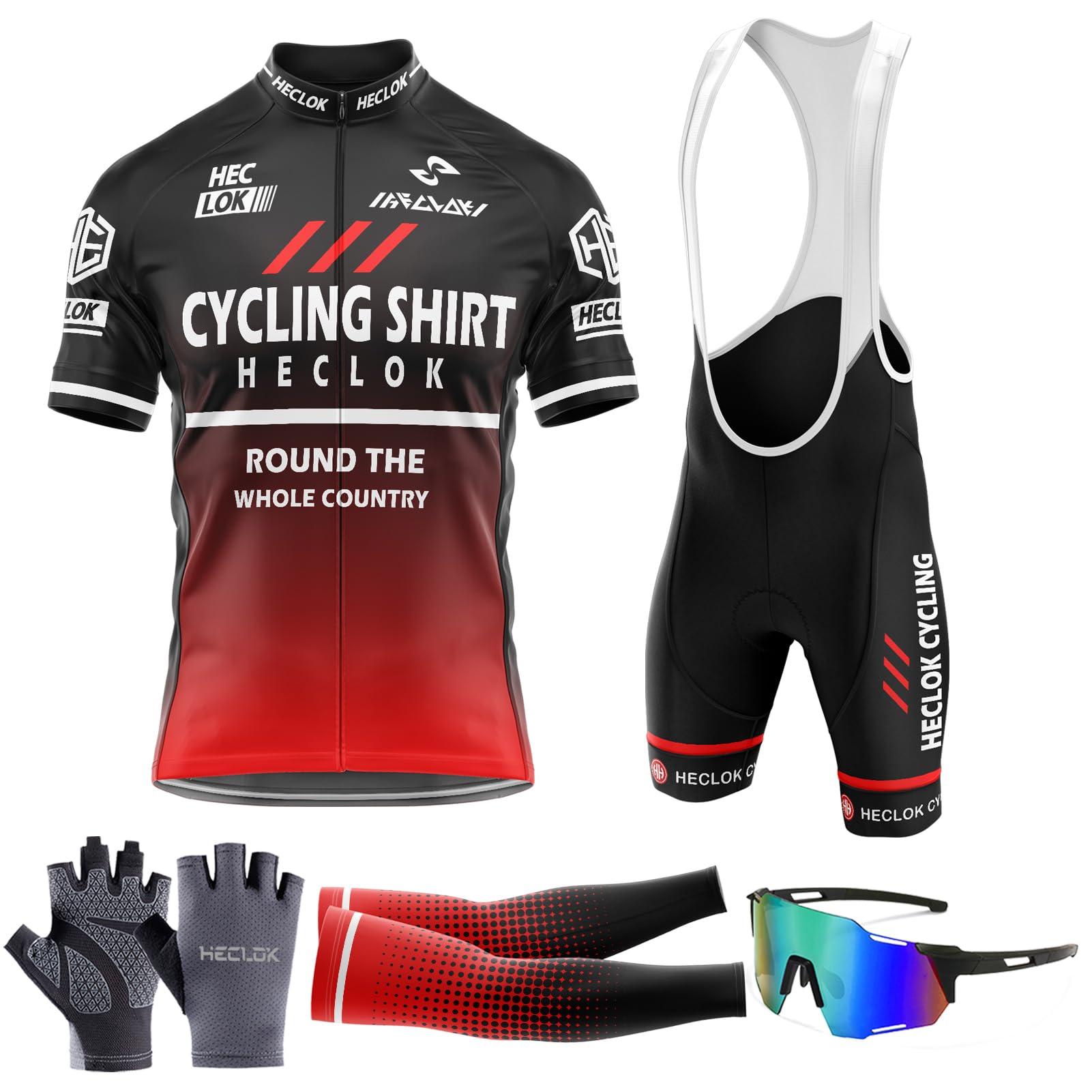 Men’s Summer Cycling Suit - Short Sleeve Cycling Jersey with 9D Gel Padded Bib Shorts Set, for Outdoor Riding Sport, Biking Race,2024 World Tour Team cycling Jersey Set for Men (TYP-9,3XL)