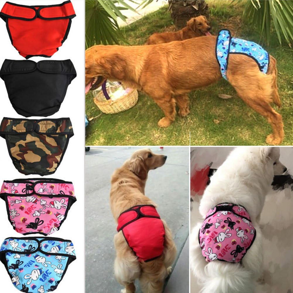Diyafas Reuseable Washable Female Dog Pants Hygienic Diapers Panties Sanitary Urine Pads for Medium Large Dogs - Image 4
