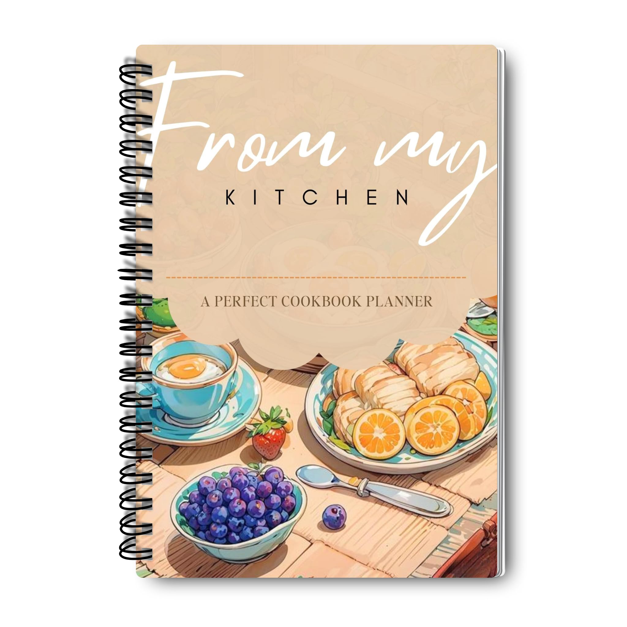 A5 cookbook recipe planner - 120 pages - 100 GSM - recipe log book - Meal planner-image-32