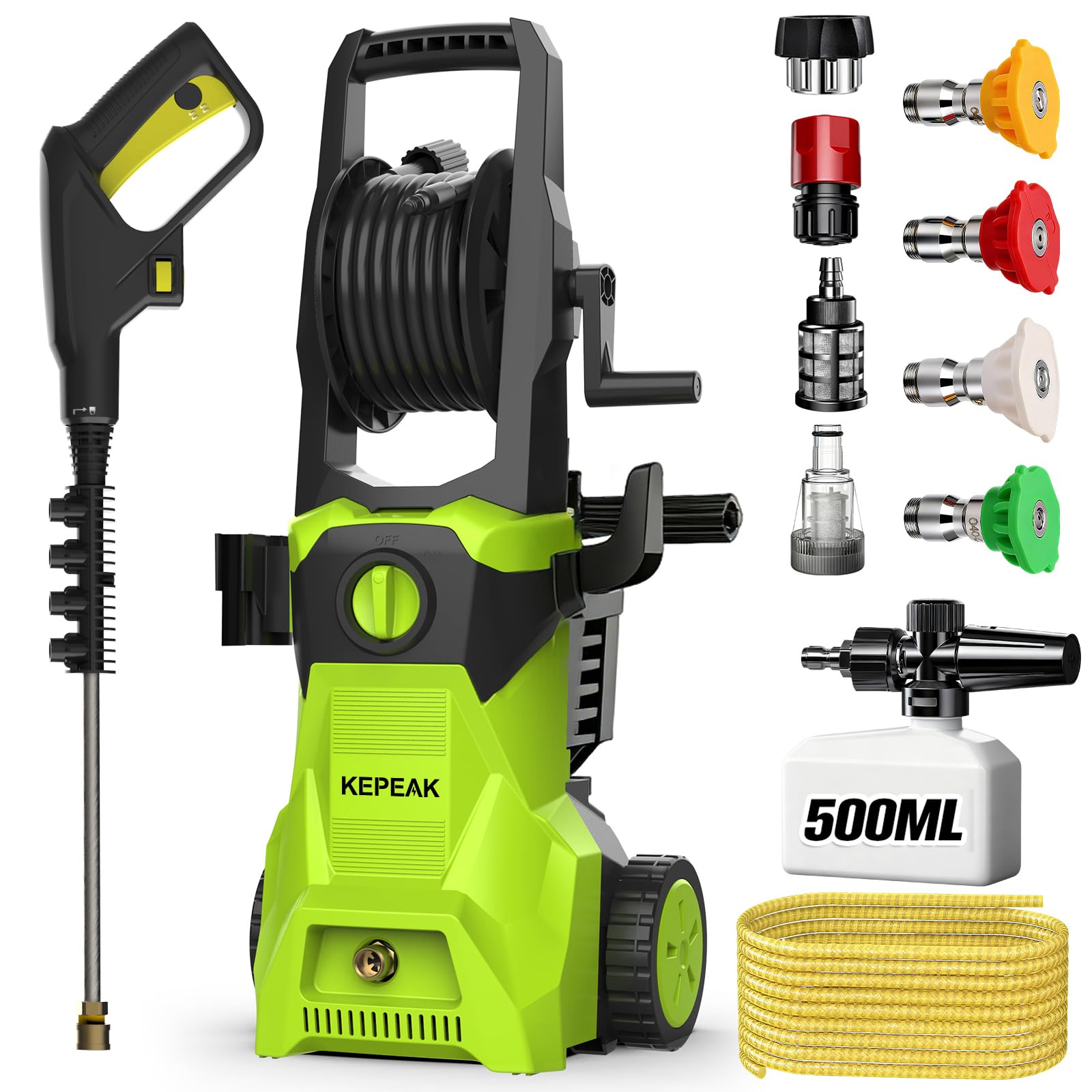 Amazon.com : KEPEAK 5000PSI Portable PowerWasher with 4 Quick