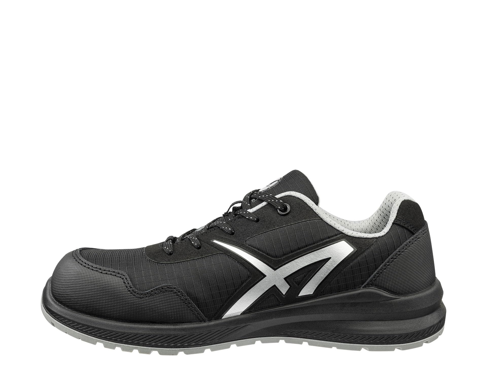 ALBATROS Drifter Low S1P Sicherheitsschuh – atmungsaktive, rutschfeste Arbeitsschuhe mit Fiberglaskappe - Größe 44 – leichte Sicherheitsschuhe Herren & Damen – schwarz
