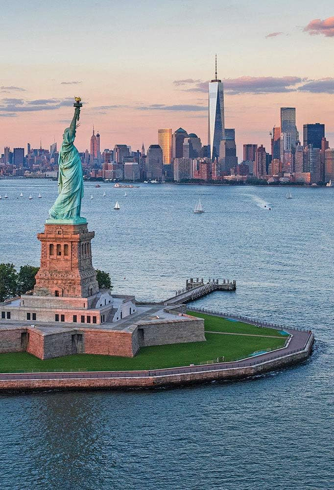 500 Piece Double-Sided Jigsaw Puzzle (Statue of Liberty)
