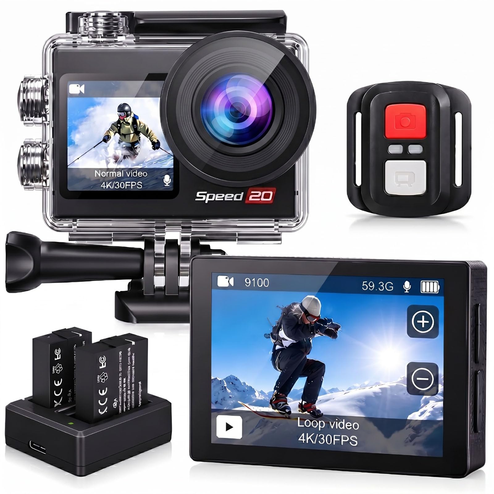 Hiicam 4K Touch Screen Action Camera