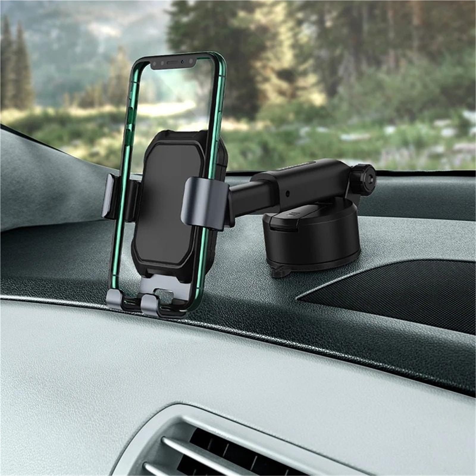 Soporte Movil Coche Supporto Telefono Auto Supporto per Telefono da Auto Gravity con Ventosa, Supporto Universale Regolabile per GPS da Auto per iPhone 12 PRO Max
