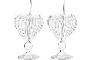 Romantic Heart Shaped Wine Glasses Set: Perfect for Weddings, Parties, and Everyday Enjoyment