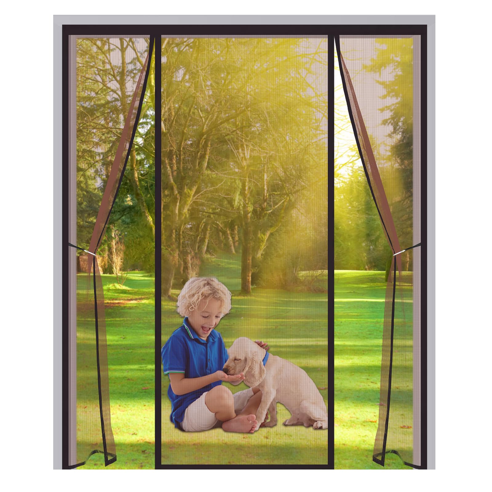 Moustiquaire de porte 235x225 pour profiter de l'été sans insectes