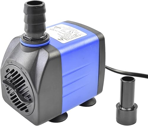 CONQUERALL Pequeña bomba de agua sumergible 118GPH 8W Smart para la circulación de la irrigación de la fuente del jardín