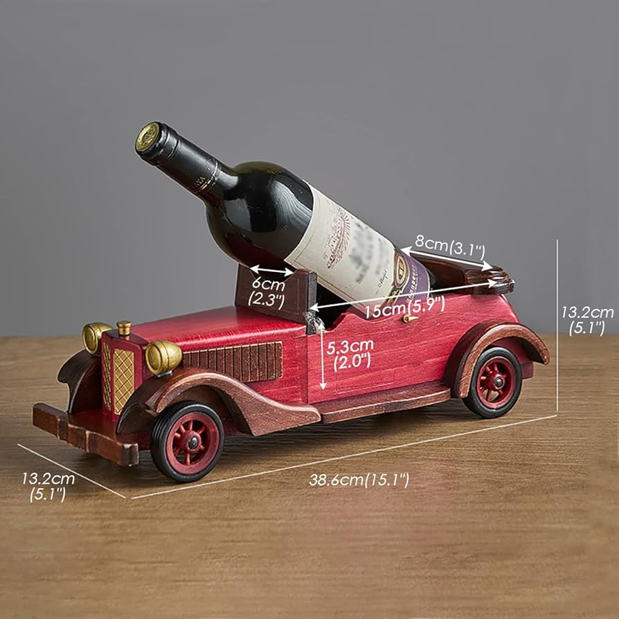 Amazon.co.jp: クリエイティブな車の形の装飾ワインラック
