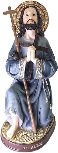 San Alejo Saint Alex Santo - Estatua católica de San Alejo de 12 pulgadas, estatua religiosa