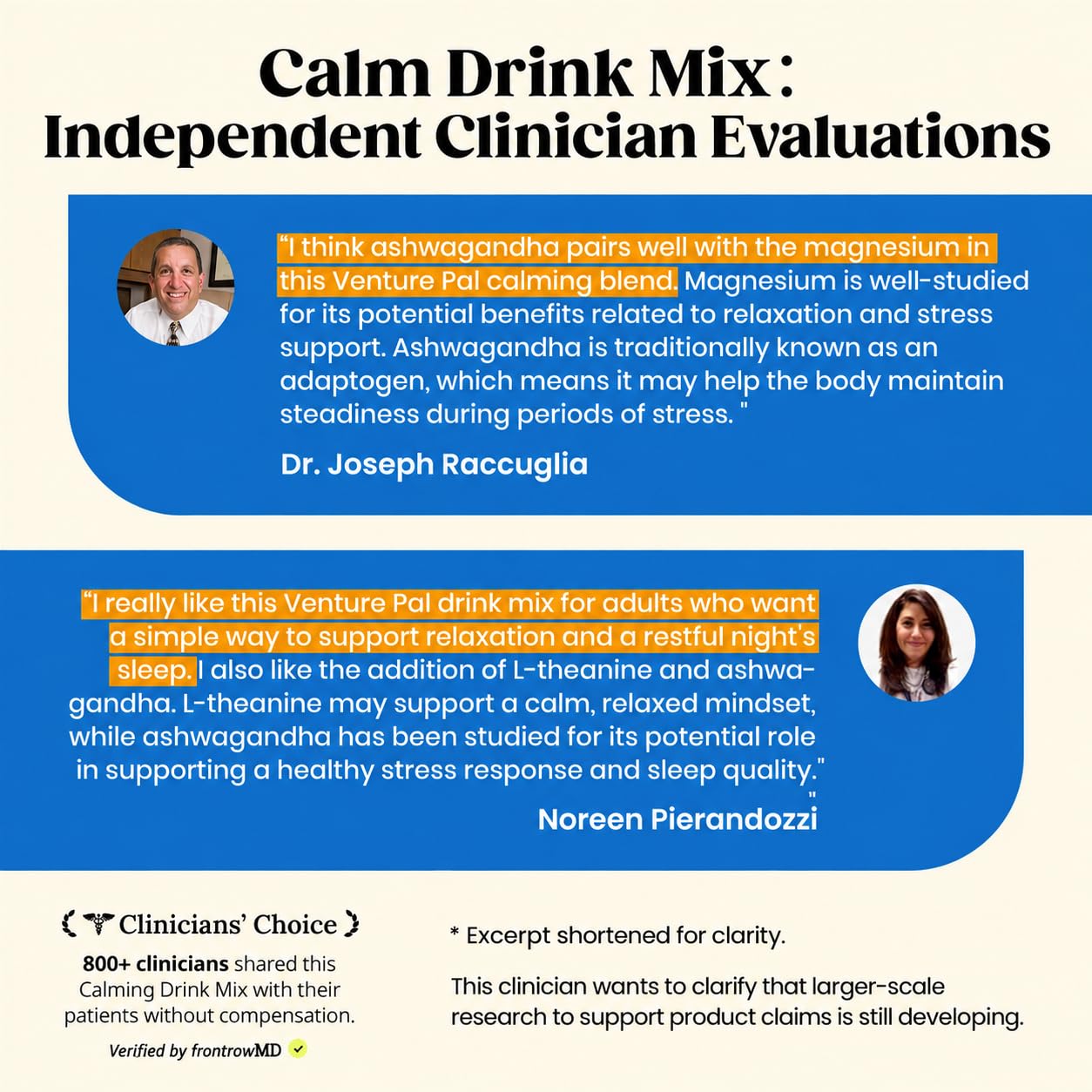 Venture Pal Calm Drink Mix, Sugar Free Cortisol Reducer & Sleep Aid — Amazon image 7