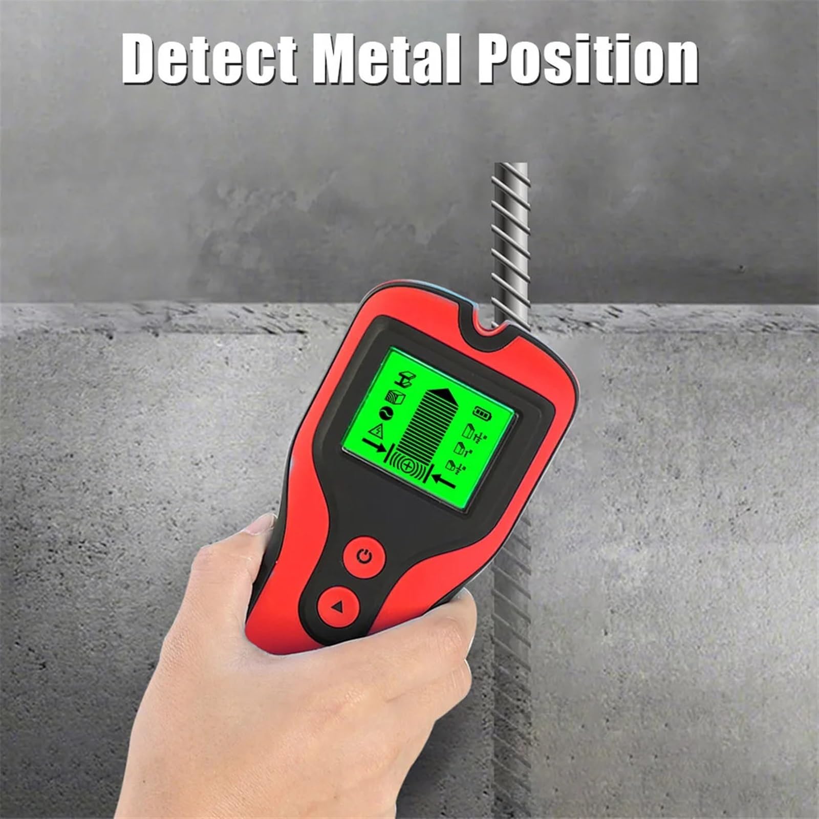 Wykrywacz metalu, Tester ścienny Wielofunkcyjna wyszukiwarka skrzynek elektrycznych Skaner ścienny do metalu 3 w 1 Stud Wykrywacz kabli pod napięciem AC