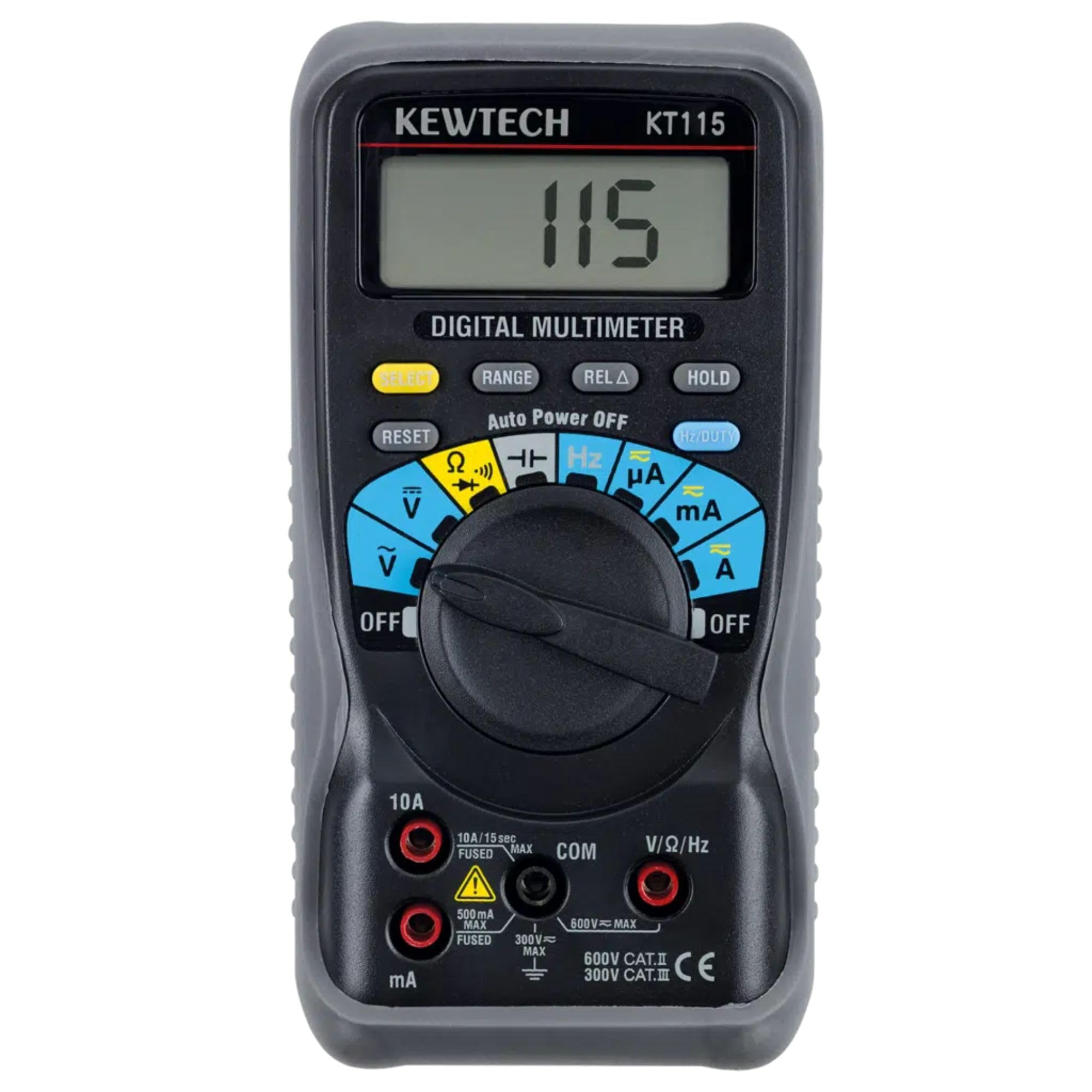 Kewtech Digital Multimeter, 600V Ac/Dc, 10A Ac/Dc