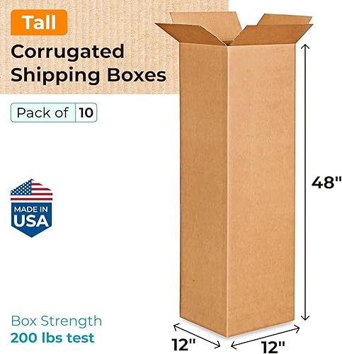 Miniatura 609 de Cajas para envío IDL Packaging - B-1266-5 de cartón corrugado, tamaño pequeño, de 12 pulgadas de largo x 6 pulgadas de ancho x 6 pulgadas de alto