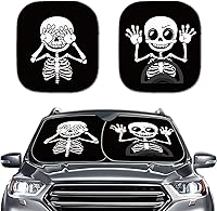 Vista 10 de Howilath Sombra de ojos de belleza, 2 unidades, parasol universal para parabrisas, accesorios para vehículos, cubierta anti-UV