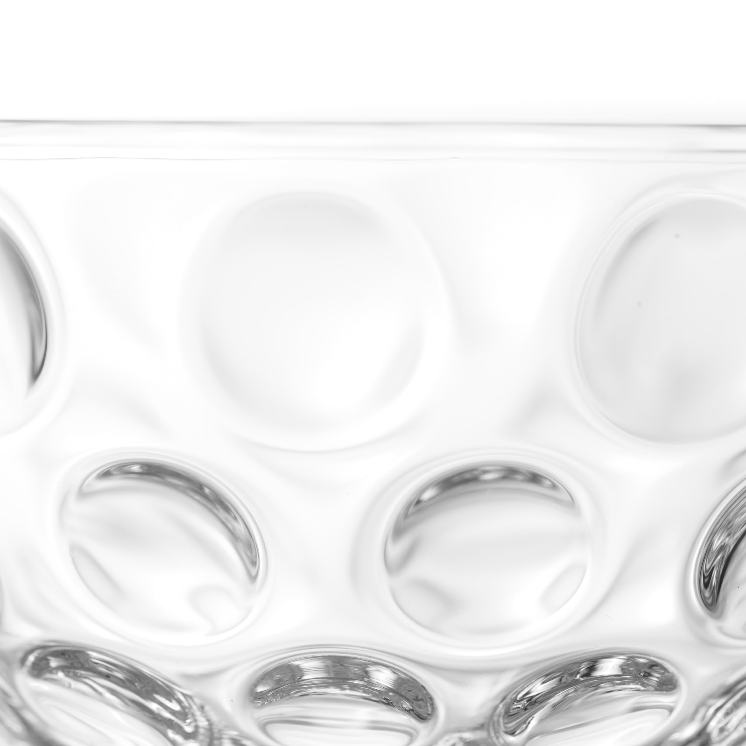 LEONARDO HOME Cucina Optic 066354 - Juego de 5 cuencos de cristal estructurados con diseño claro para cualquier ocasión, versátil, apilable, de alta calidad, transparente