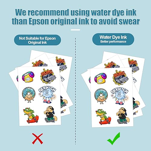 Vista 2 de Stampcolour - 30 hojas de papel adhesivo transparente imprimible para impresora de inyección de tinta, papel adhesivo de vinilo transparente de 8.5