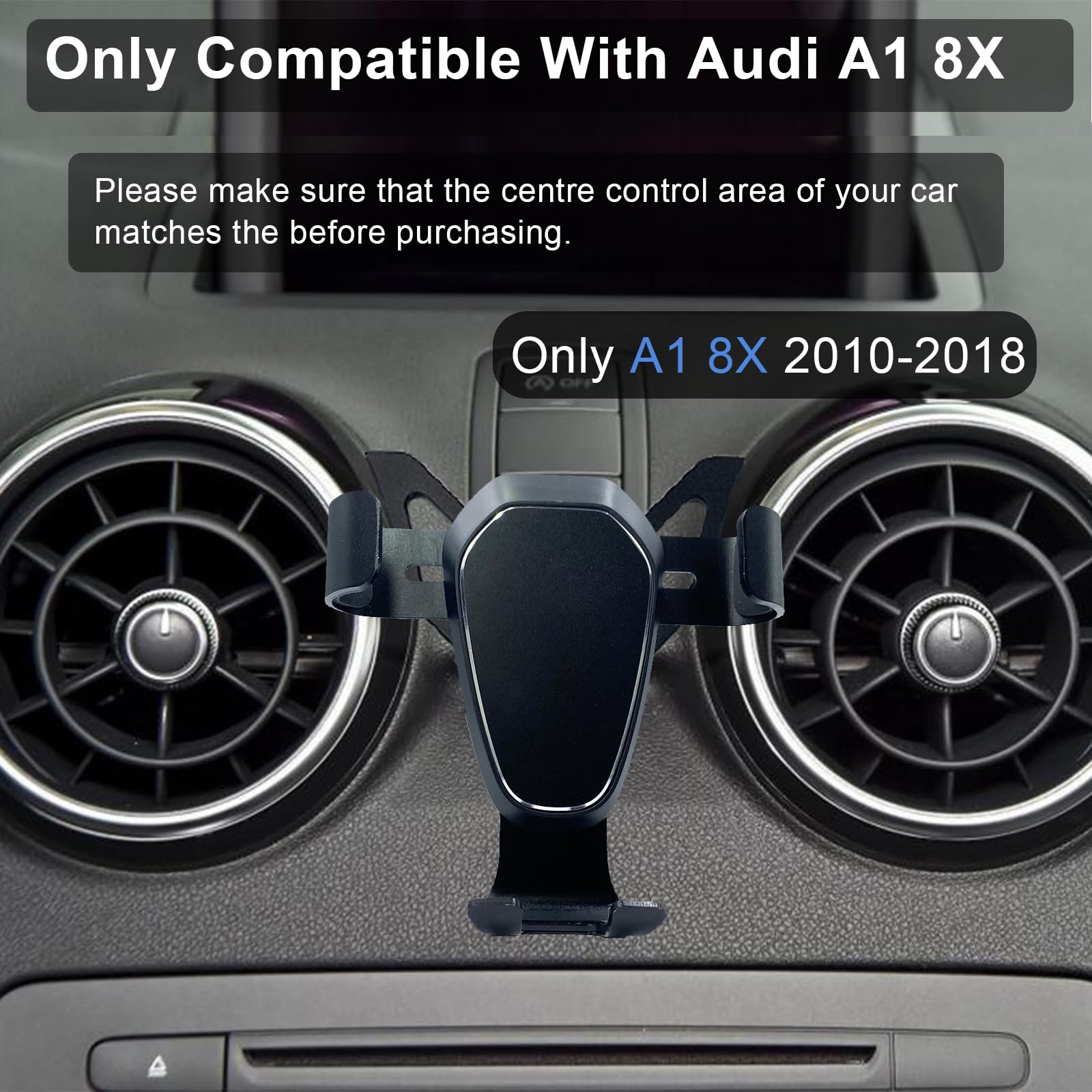 Support de téléphone de voiture pour Audi A1, 8X Sportback, navigation GPS réglable, support d'invite de téléphone portable, accessoires intérieurs de voiture  34