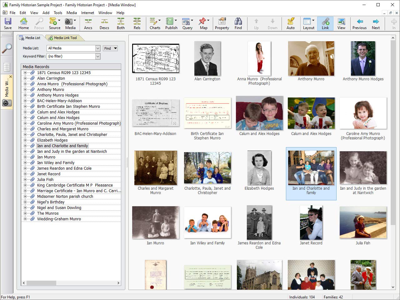 Family Historian 7 Genealogy and Family Tree Software (Windows)