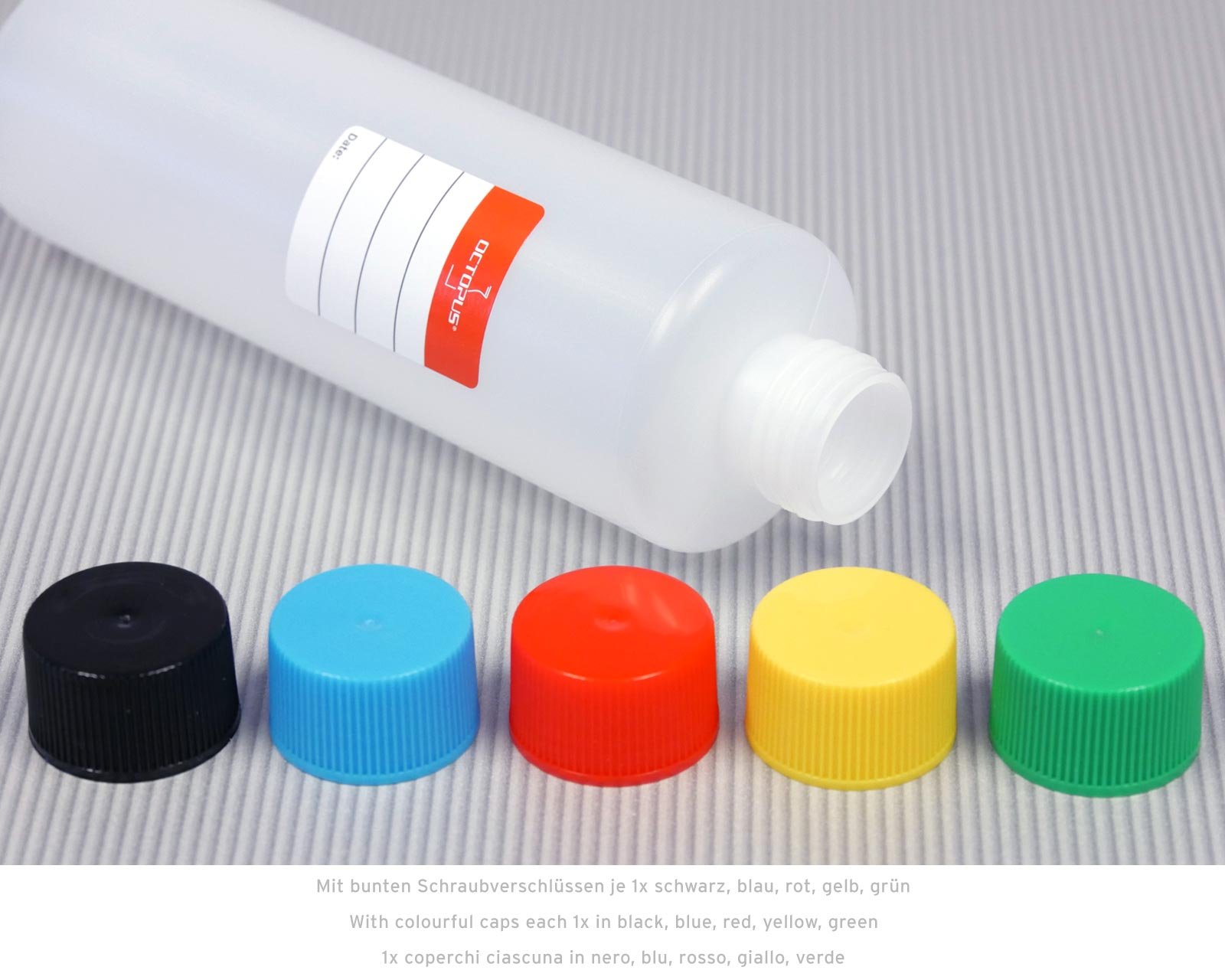 10 Bottiglie In Plastica HDPE 500 Ml Con Tappi - Bianche, Adatte Alimenti | Per Conservazione Liquidi - Foto 10