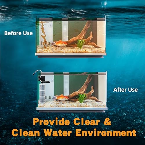 Miniatura 4 de Filtro de acuario para pecera, filtro sumergible para acuario – Filtro de acuario para tanque de peces de 55 galones y 75 galones, 40 a 150 galones,